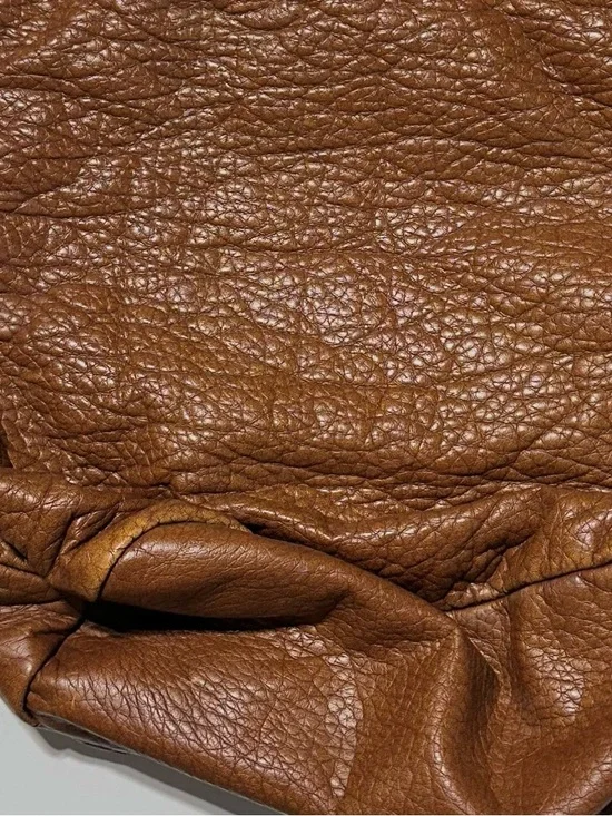 AEROPOSTALE Slouchy Boho Drawstring Bucket Bag Brown Textured - Picture 4 of 7